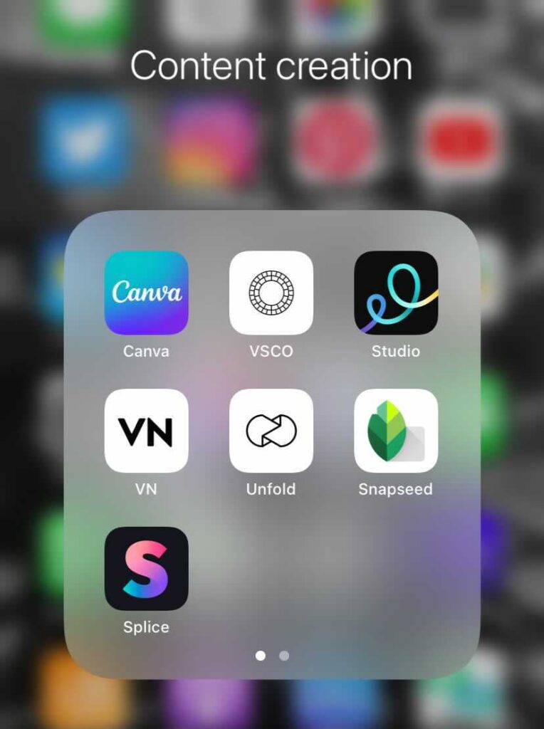content creation apps on iphone