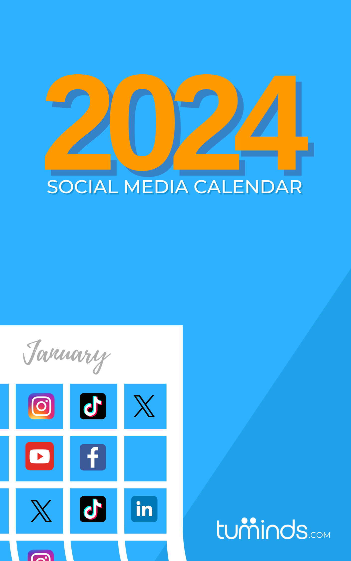 Organise your Social Media activity with a free 2024 Calendar