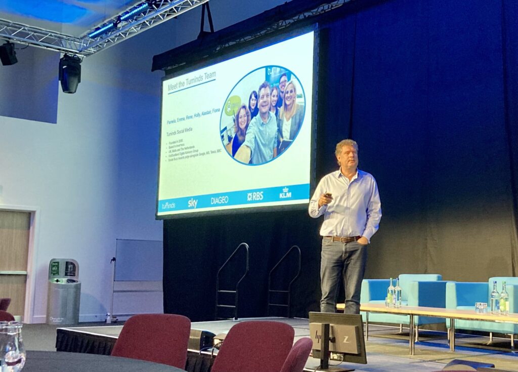 Rene Looper, Tuminds speaking on social media and AI in Aberdeen